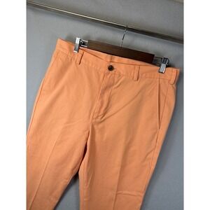 Brooks Brothers 346 Chino Straight Leg Cotton Pants Men 34/30 Cantaloupe Hipster
